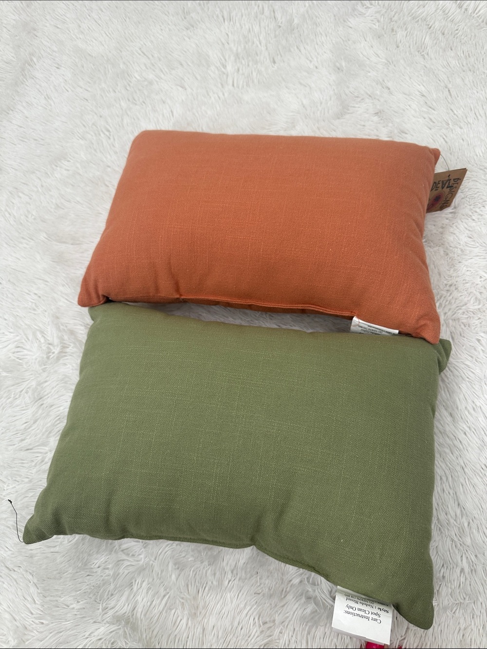 🌴 NWT Devi Designs Beaded Fall Throw Pillows - Picture 3 of 6
